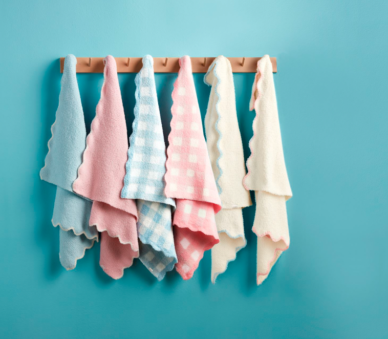 Pink Scallop Chenille Blanket