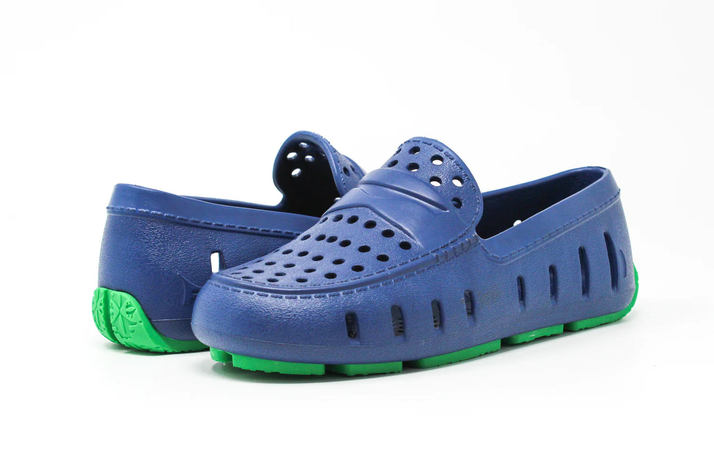 Navy Peony Turf Green Prodigy Floafers
