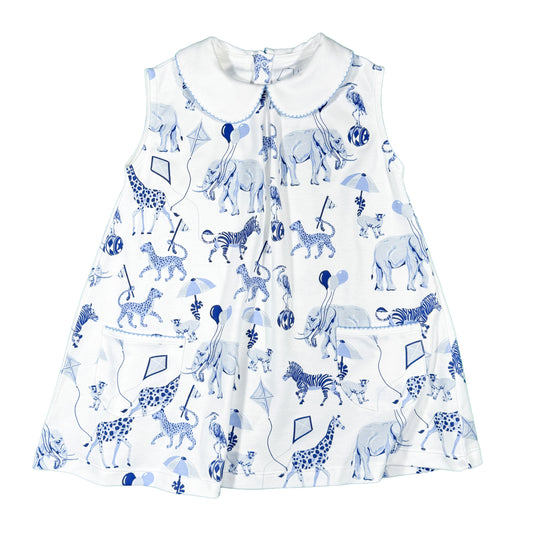 Chinoiserie Safari Twirl Dress