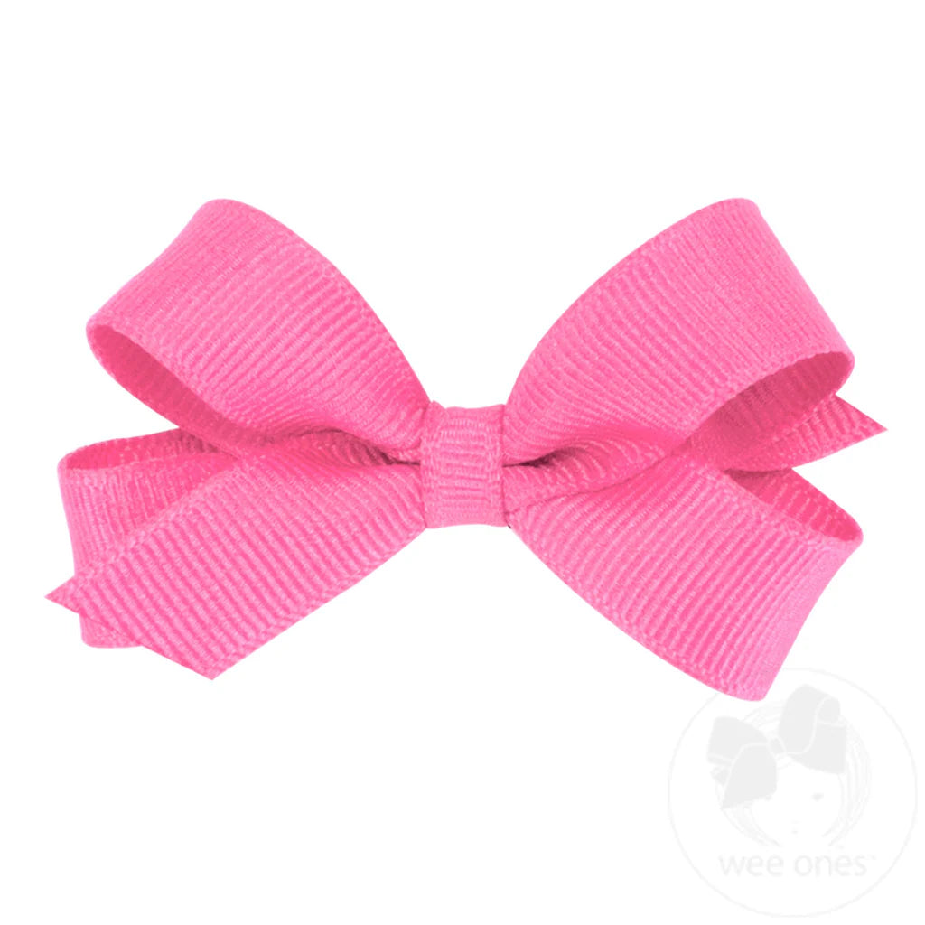 Tiny Classic Grosgrain Plain Bow