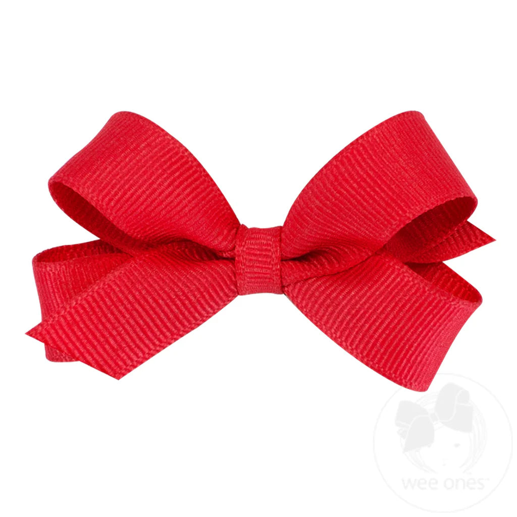 Tiny Classic Grosgrain Plain Bow