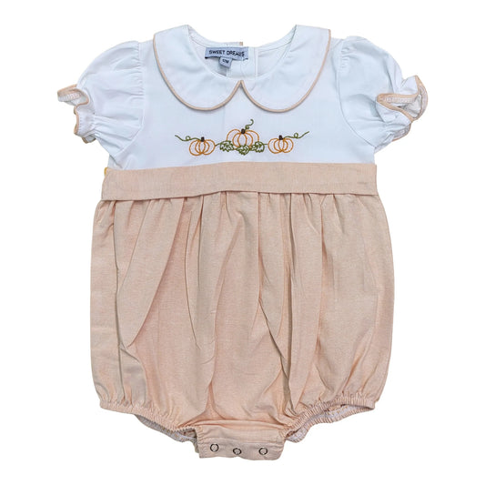 Pumpkin Embroidered Bubble