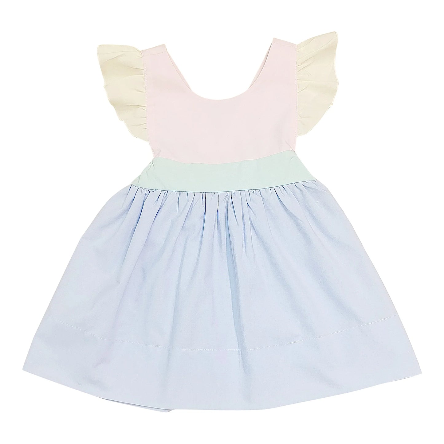 Colorblock Bow Back Dress