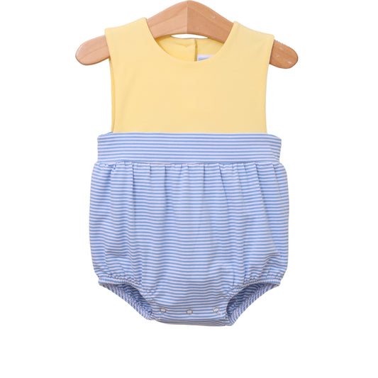Yellow & Corn Stripe Thomas Sunsuit
