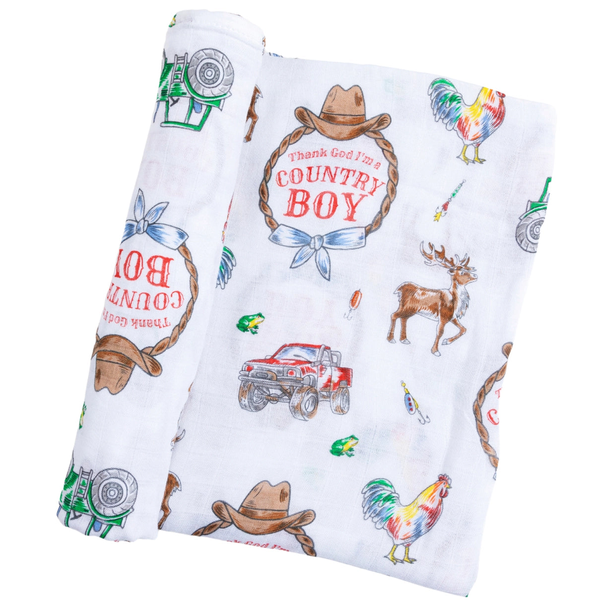 Country BOY Muslin Swaddle