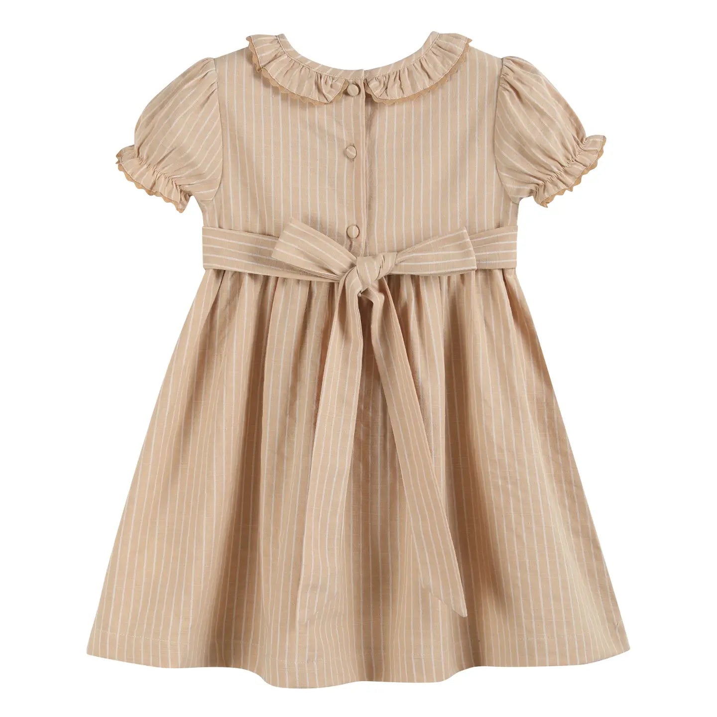 Light Brown Smock Dress