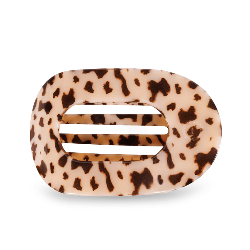 Blonde Tortoise Flat Round Hair Clip