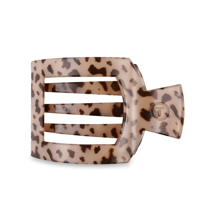 Blonde Tortoise Flat Square Hair Clip
