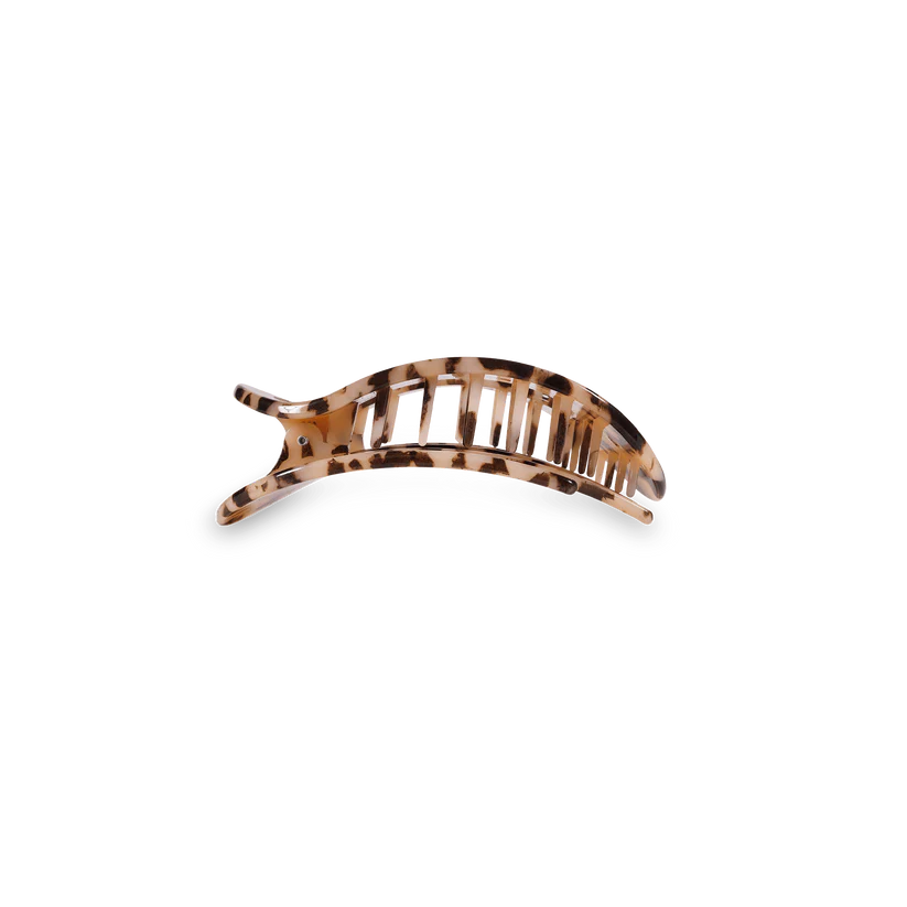 Blonde Tortoise Flat Round Hair Clip