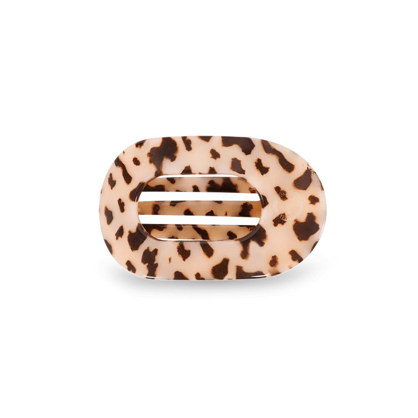 Blonde Tortoise Flat Round Hair Clip