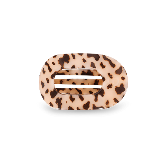 Blonde Tortoise Flat Round Hair Clip