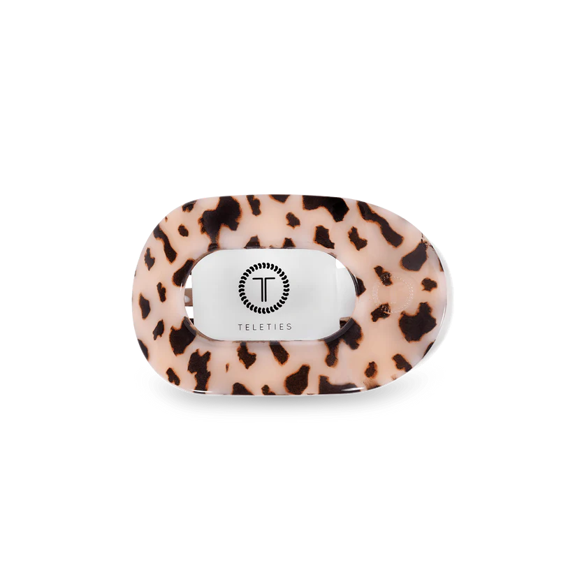 Blonde Tortoise Flat Round Hair Clip