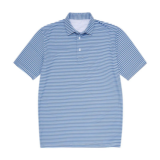 Navy White Polo