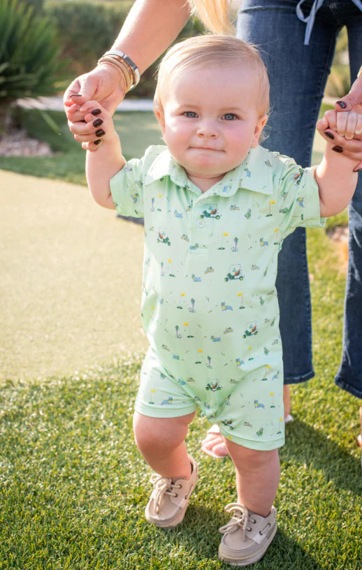 Dogwood Perf Polo Romper