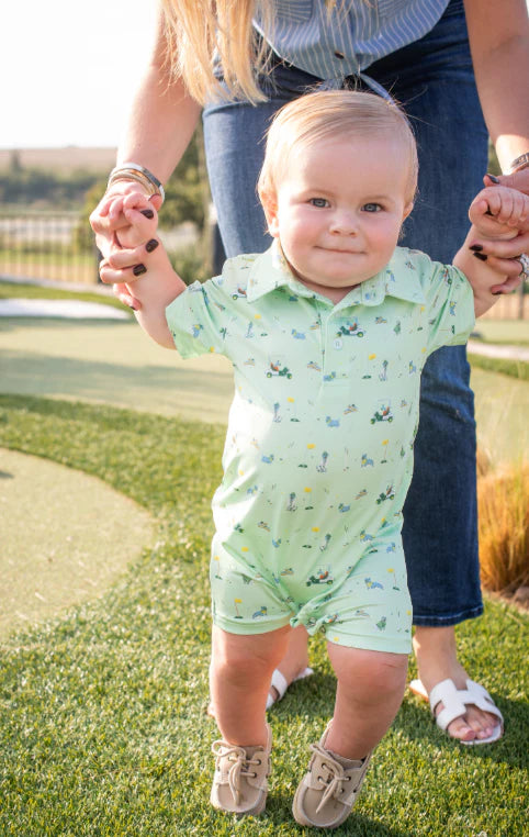Dogwood Perf Polo Romper