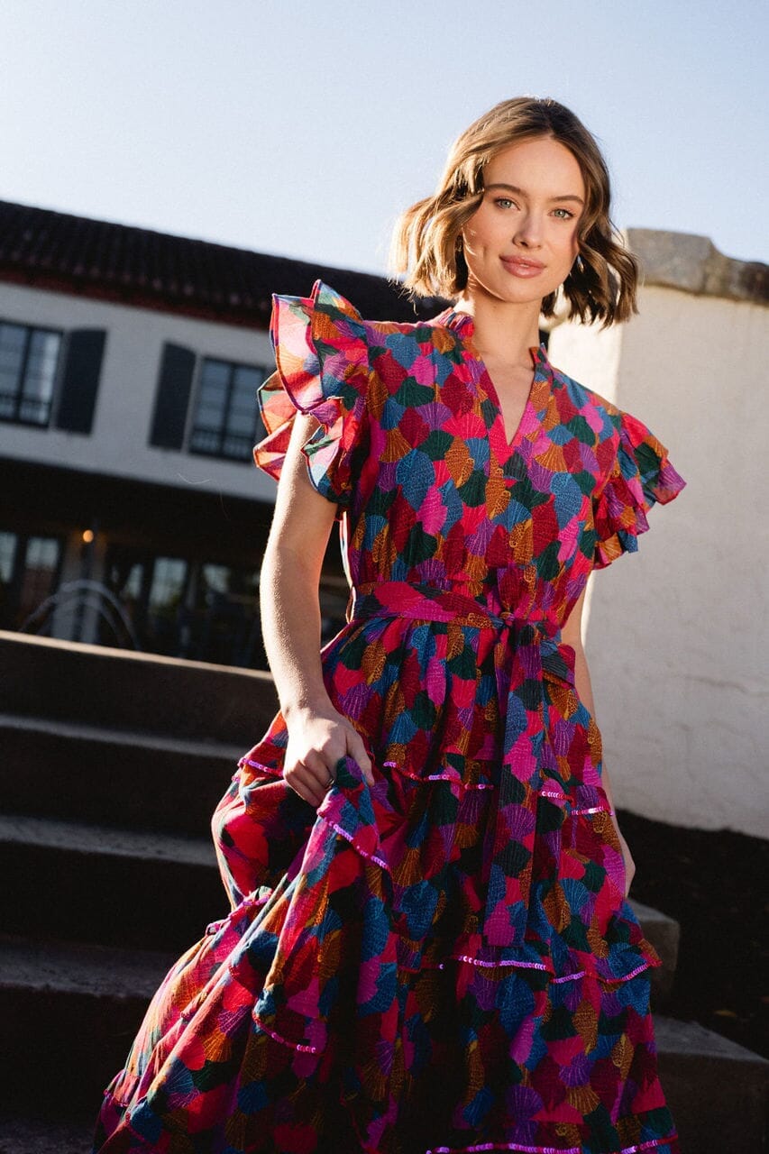 Delilah Candy Pink Maxi Dress