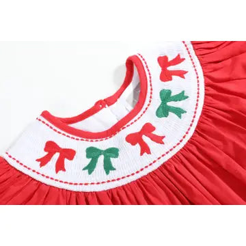Bows Smocked Dress