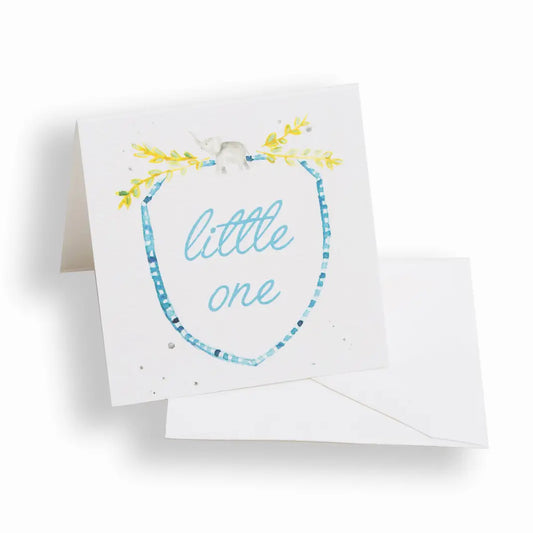 Blue Little One Enclosure Card