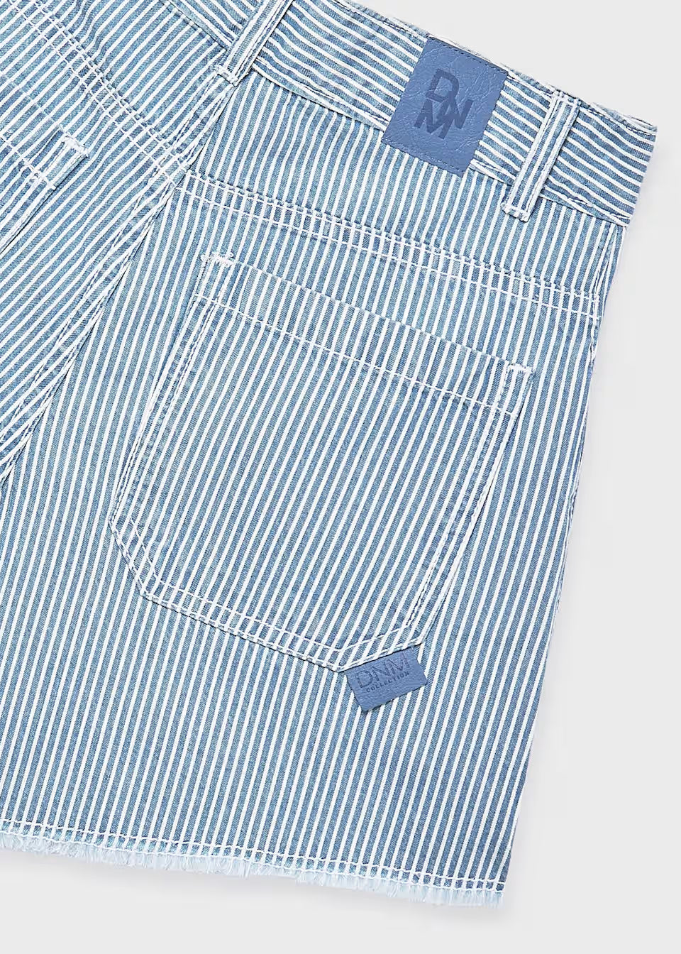 Denim Striped Short