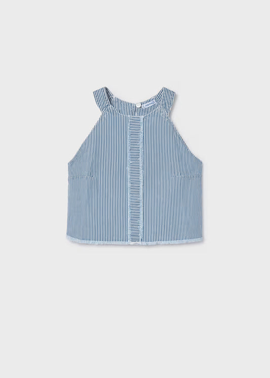 Denim Stripe Top