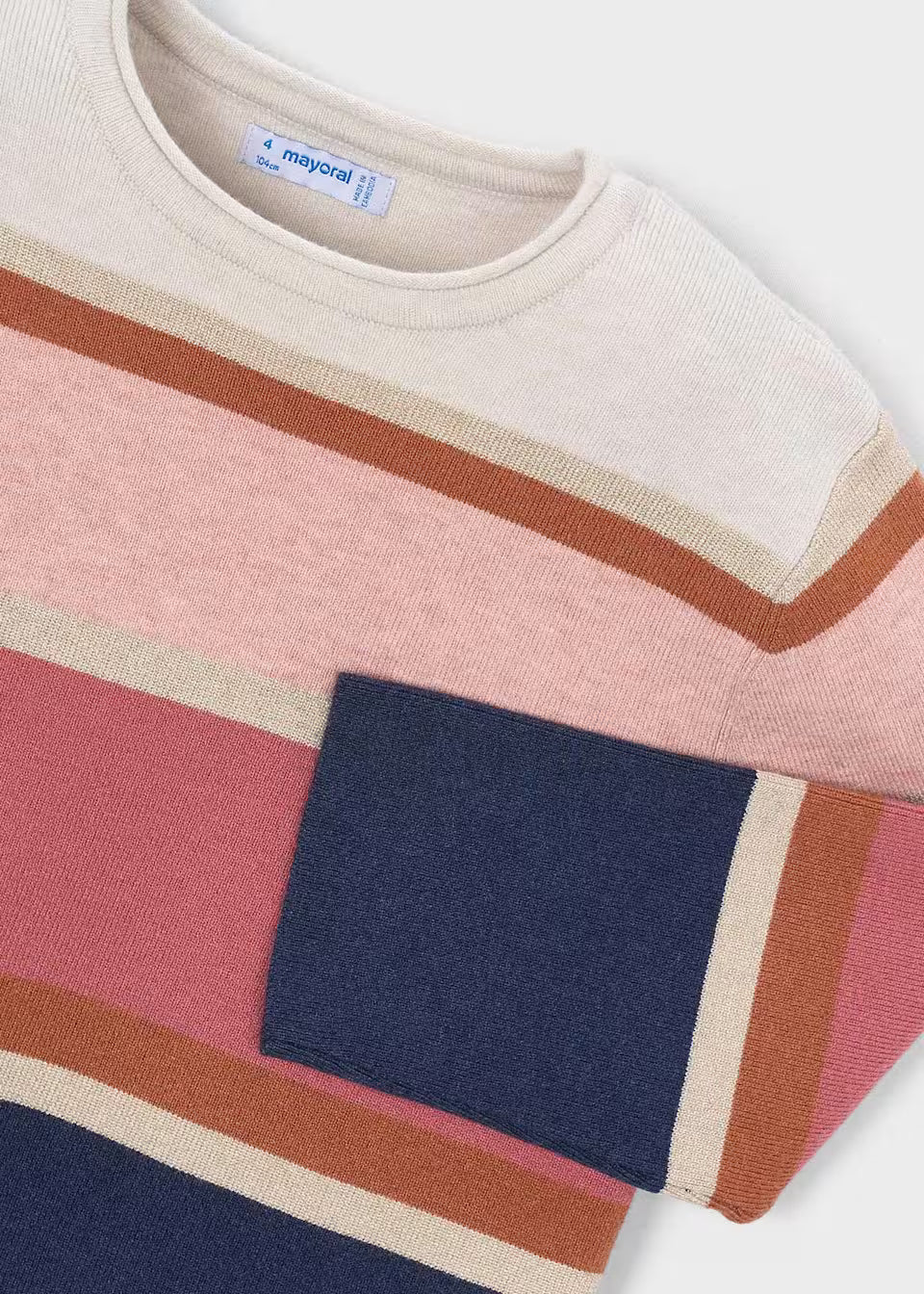 Blue Pink Stripe Sweater