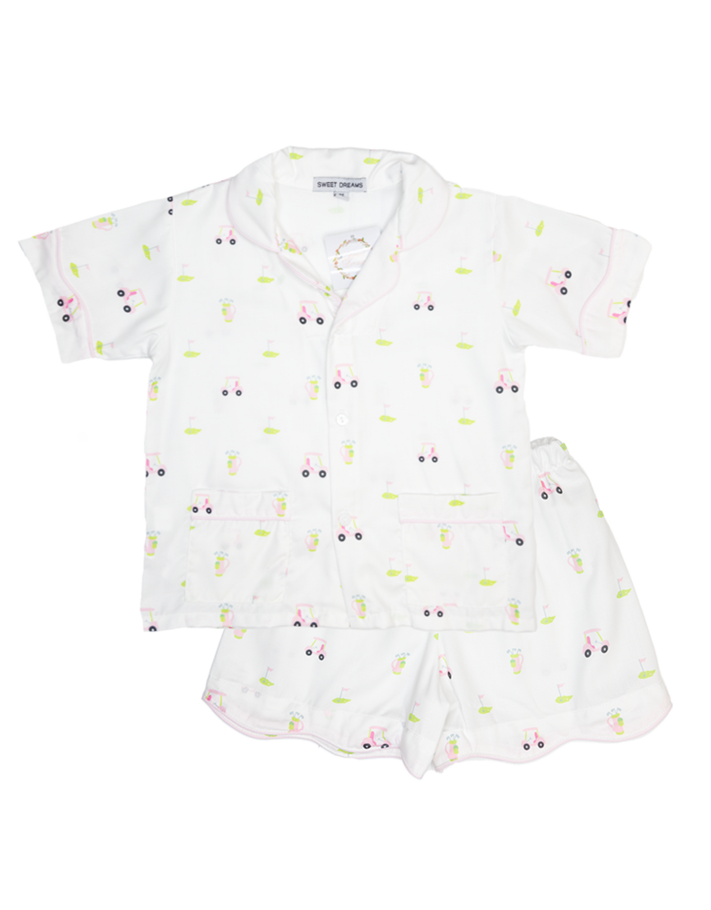 Golf Print Pink PJ Set