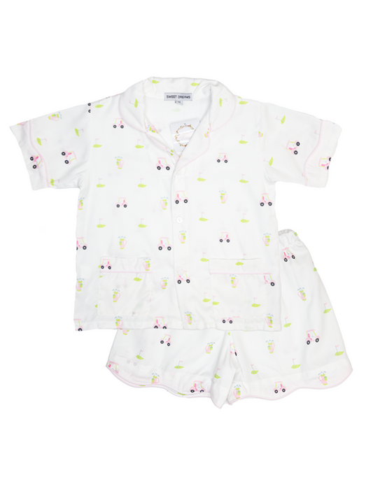 Golf Print Pink PJ Set