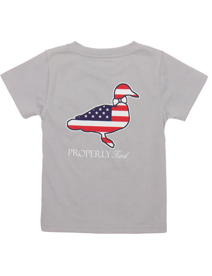 Ice Grey Americana Tee