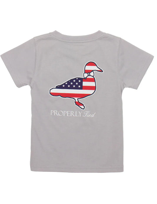 Ice Grey Americana Tee