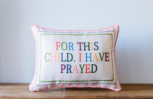 Pink For this Child Pillow