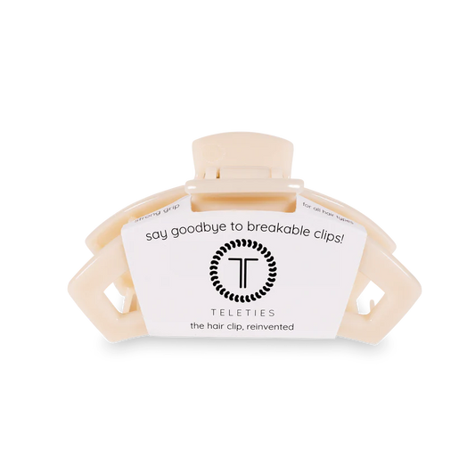 Open Almond Beige Medium Hair Clip