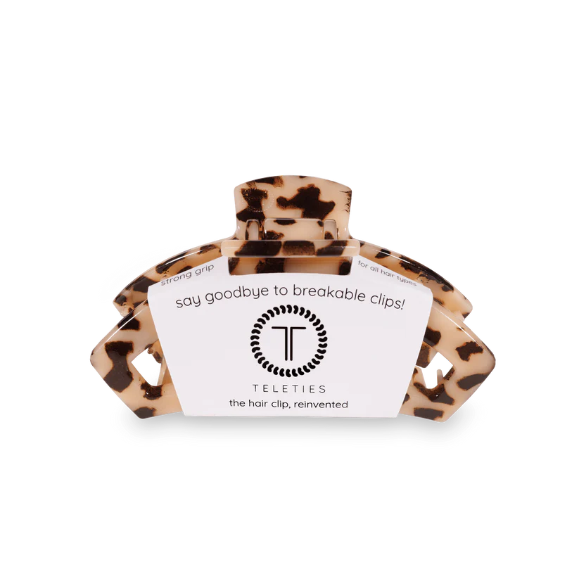 Open Blonde Tortoise Small Hair Clip