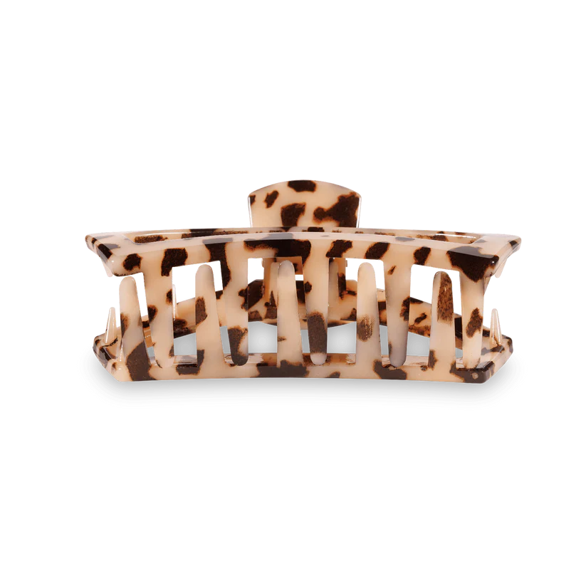 Open Blonde Tortoise Small Hair Clip