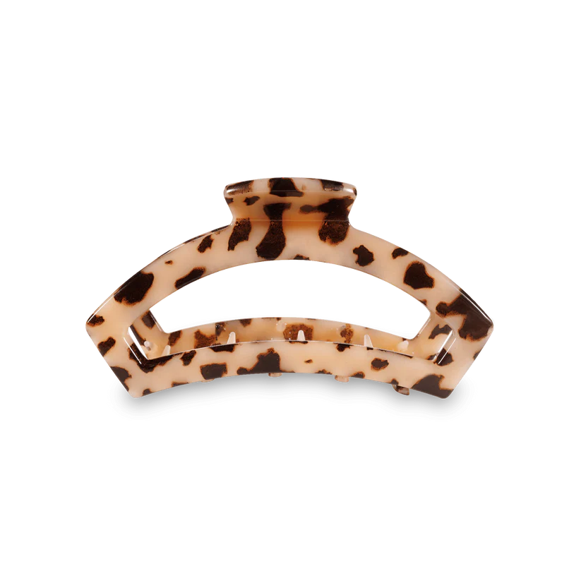 Open Blonde Tortoise Small Hair Clip