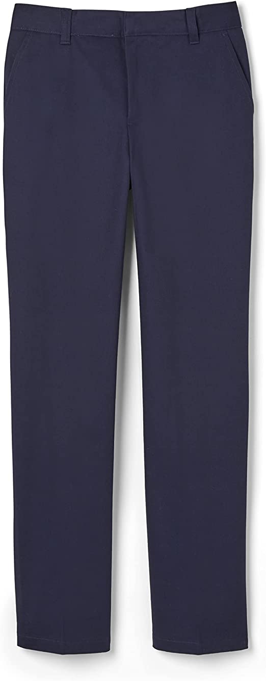 Navy French Toast Boys' Flat Front Relaxed Pants