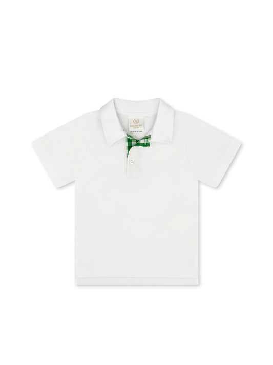 Augusta Grn Gingham Parker Polo