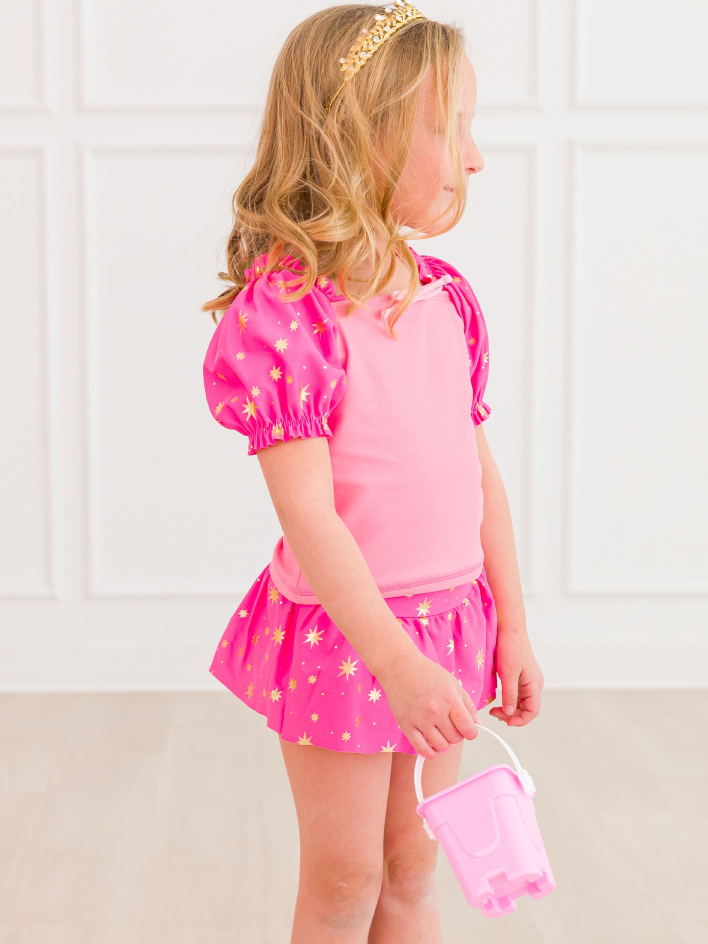 Pink  Princess 2PC Skirted Swimsuit