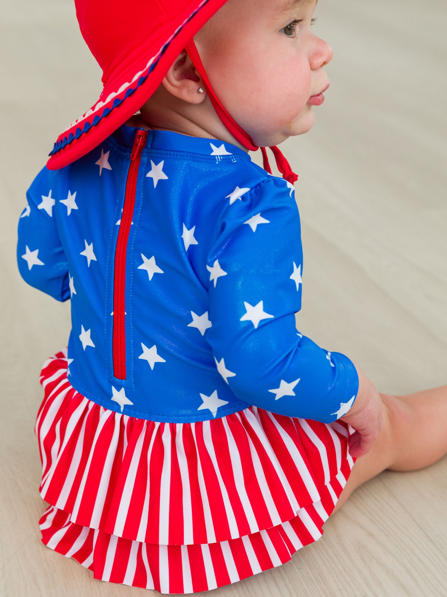 Skirted Stars & Stripes LS 1PC