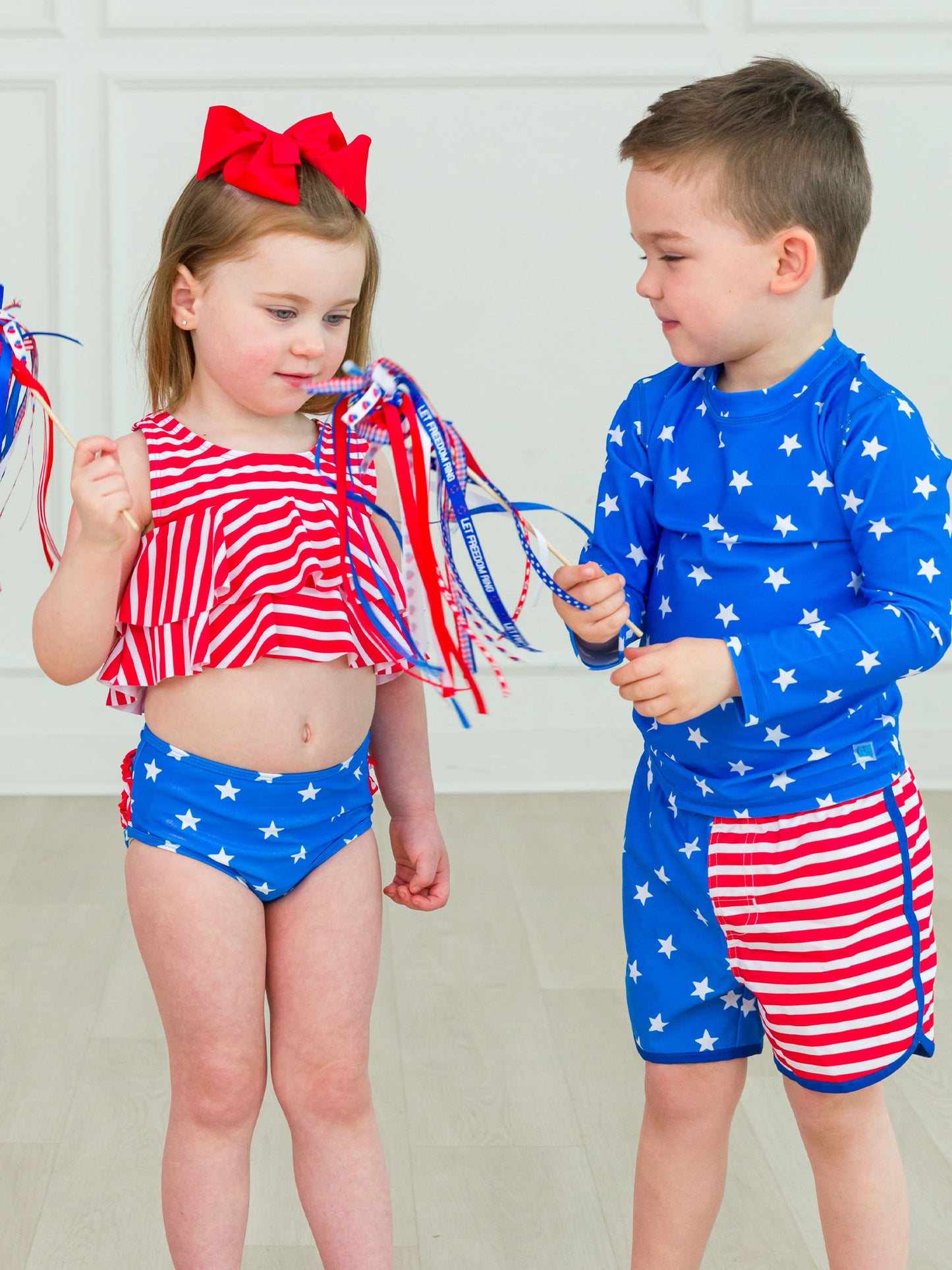 Dolphin Hem Stars & Stripes Swim Trunk