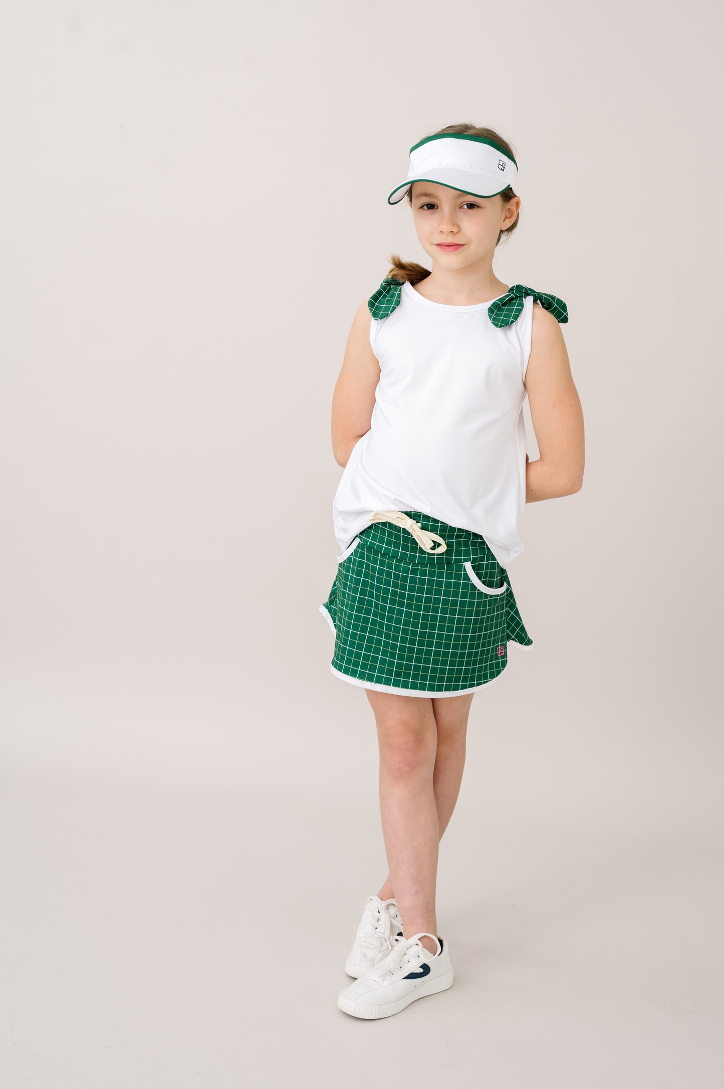 Windowpane Tiffany Tennis Skort
