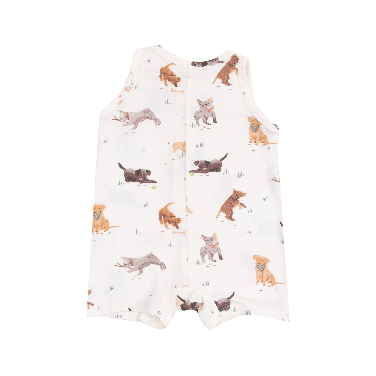 Watercolor Puppies Shortie Romper