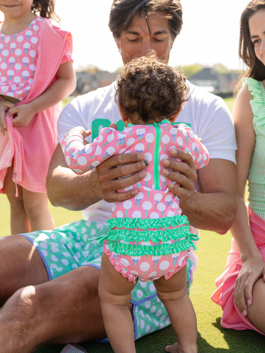 Tee Time Pink LS Rashguard