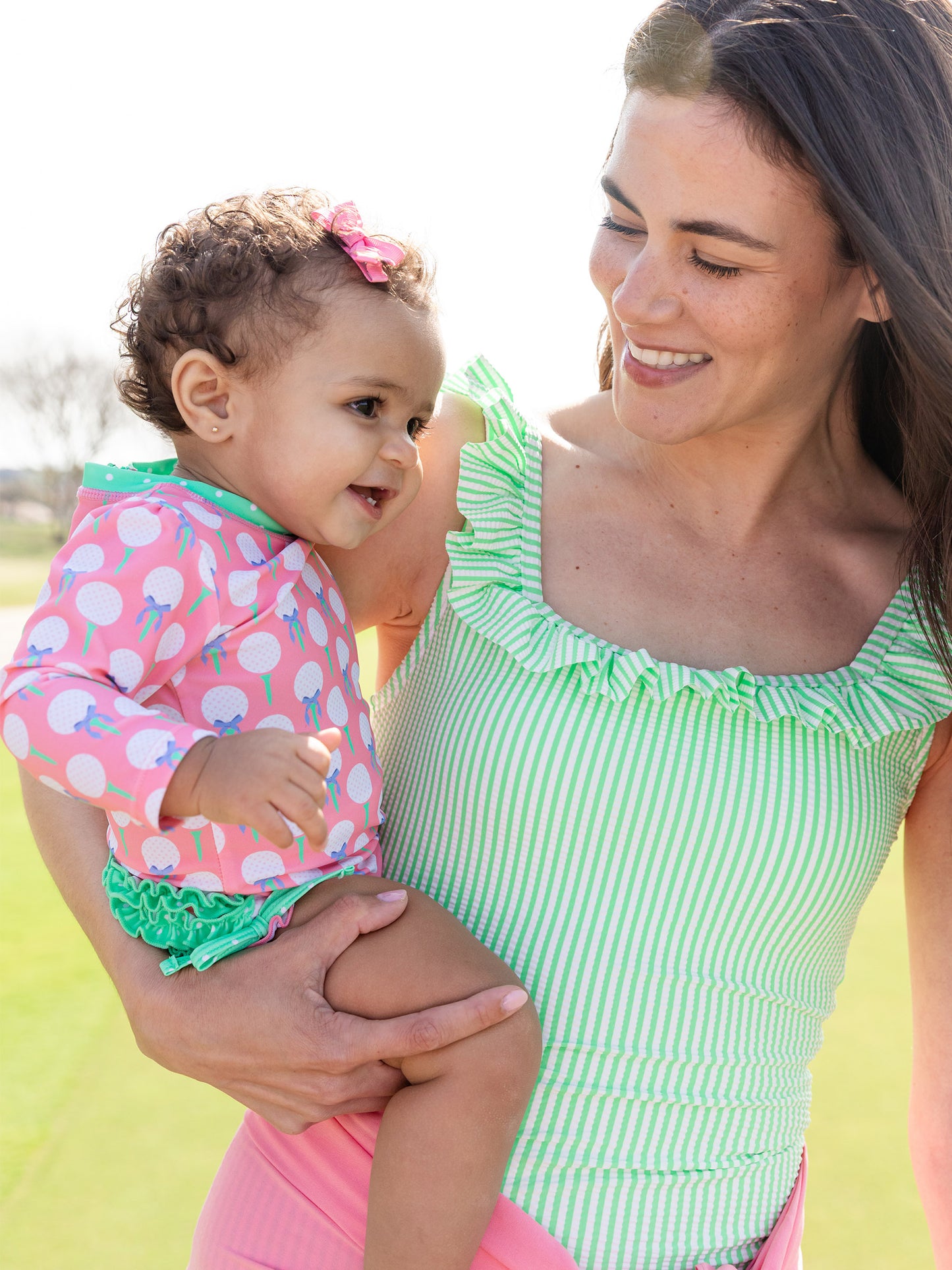 Tee Time Pink LS Rashguard