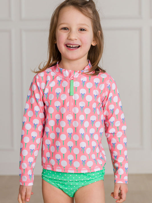 Pink Tee Time 2PC LS