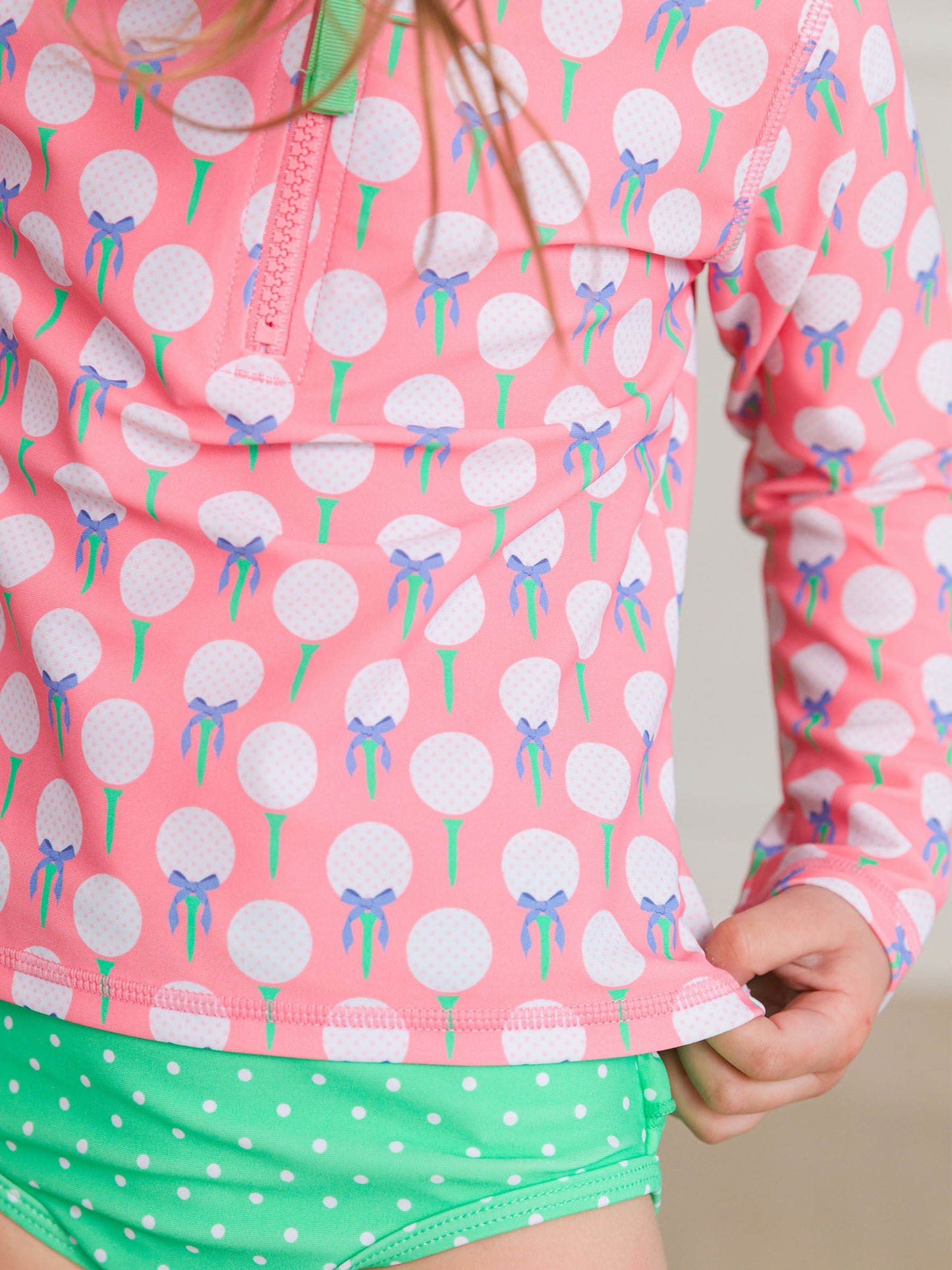 Pink Tee Time 2PC LS