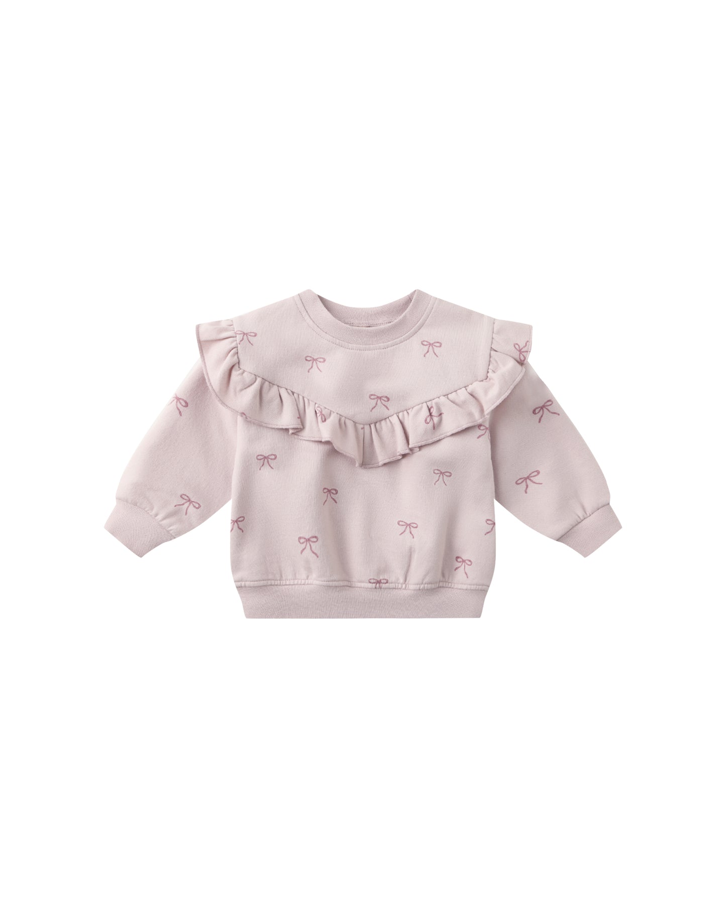 Bows Ruffle Sweatshirt & Pant Set