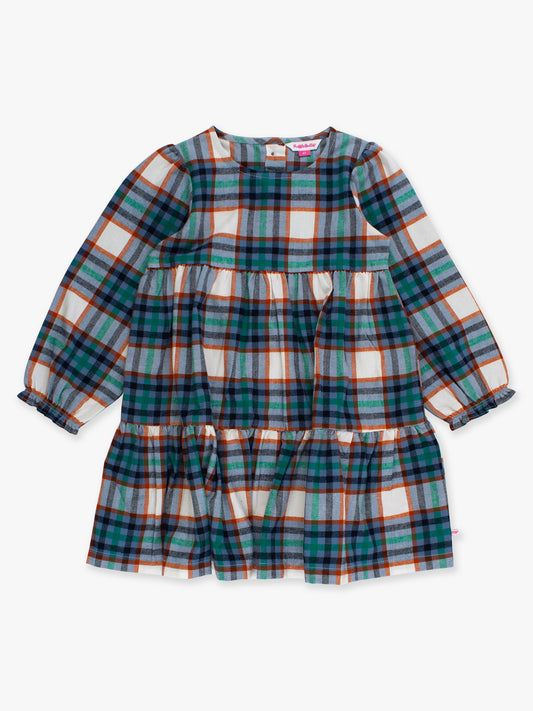 Peyton Plaid Tiered Dress