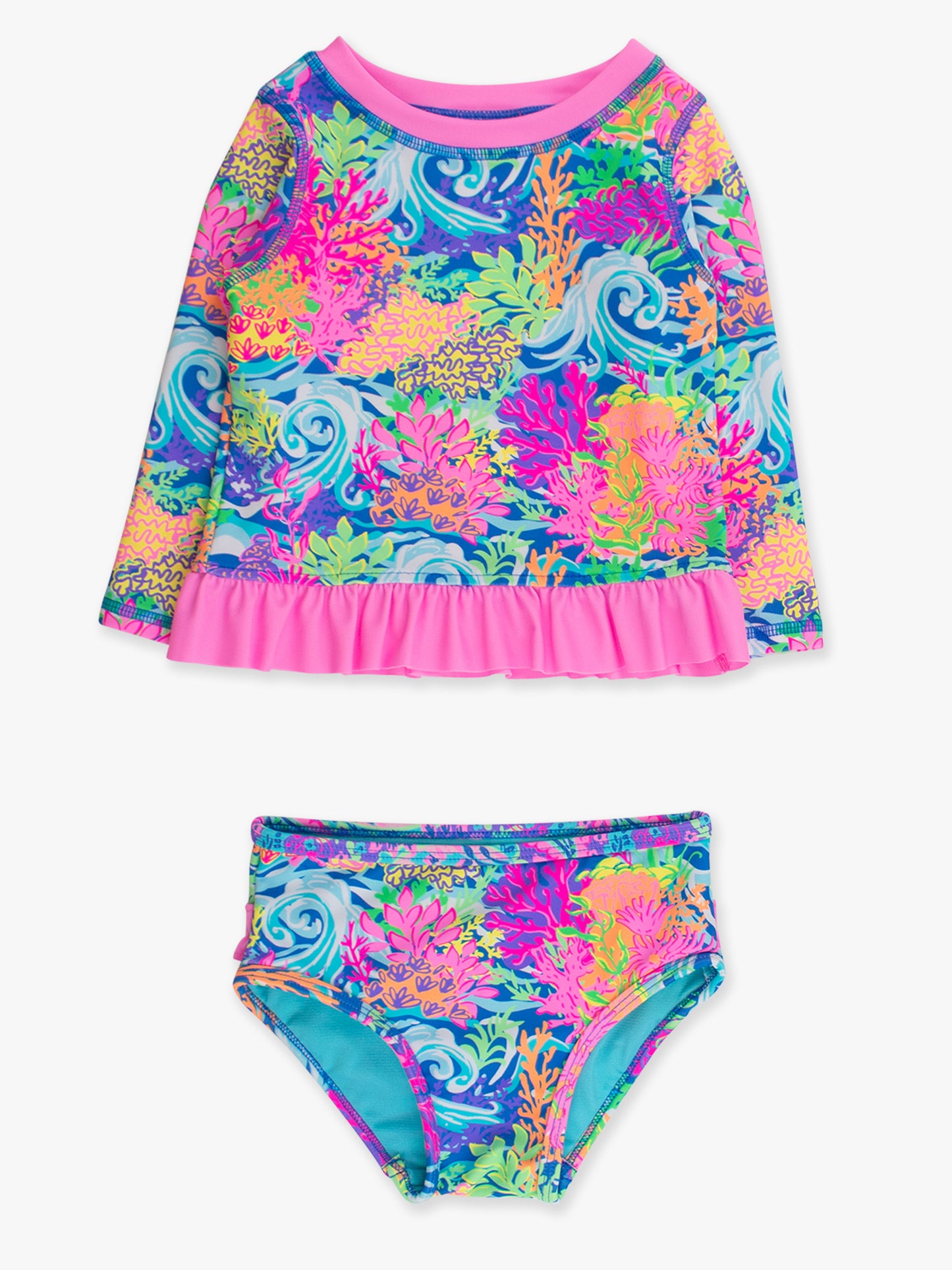 Neon Ocean Coral 2PC