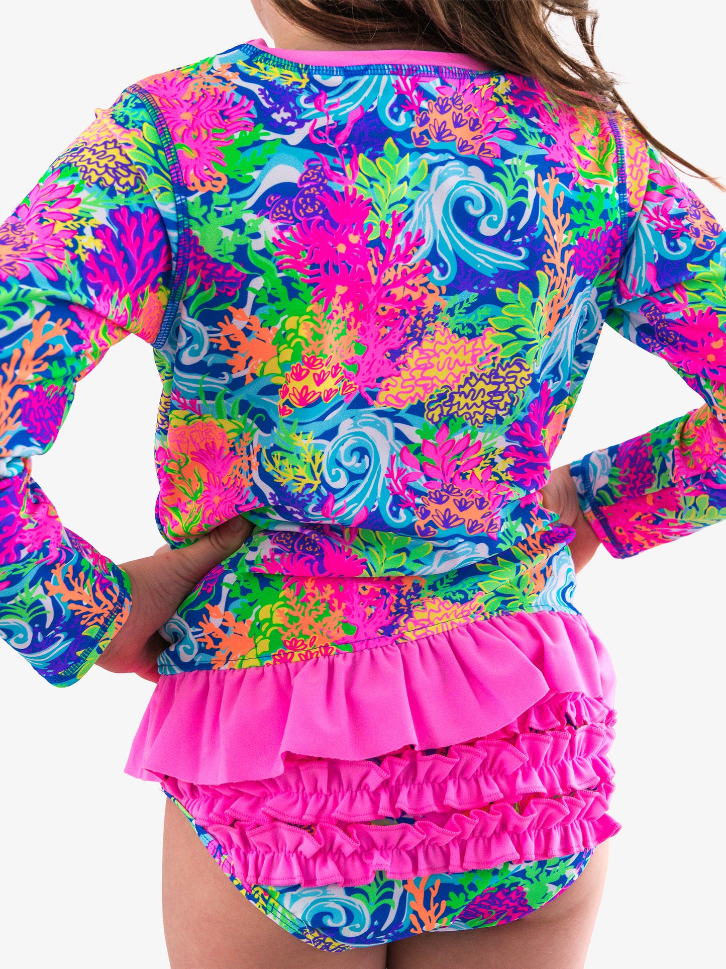 Neon Ocean Coral 2PC