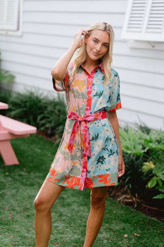 Elena Mini Colorblock Floral